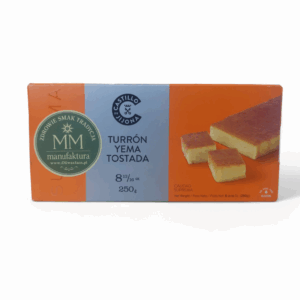 turrón yema tostada – hiszpański twardy nugat migdałowy 250g